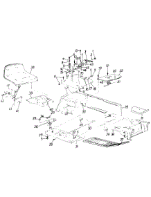 Lower & Side Frame, Running Boards & Seat parts for Mtd Garden Tractor 142-848H147 / 1992 from AppliancePartsPros.com