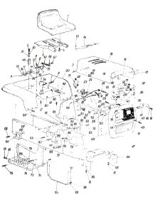 Hood, Grille, Side Panel, Rear Fender & Seat parts for Mtd Garden Tractor 142-995-205 / 1992 from AppliancePartsPros.com