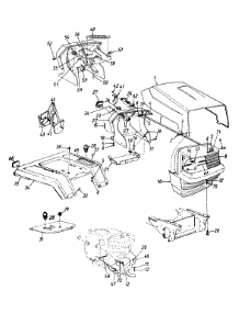 Hood Style 0 parts for Mtd Garden Tractor 143P820H352 / 1993 from AppliancePartsPros.com