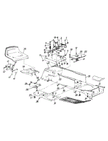 Seat Assembly / Frame parts for Mtd Garden Tractor 143P849H000 / 1993 from AppliancePartsPros.com
