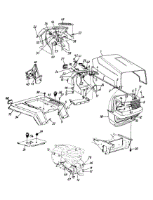 Hood Style 0 parts for Mtd Garden Tractor 144P840H023 / 1994 from AppliancePartsPros.com