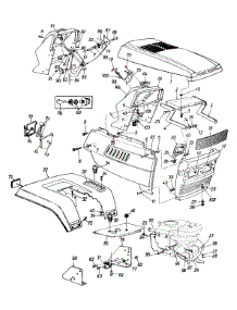 Hood Style 9 parts for Mtd Garden Tractor 144P849H000 / 1994 from AppliancePartsPros.com
