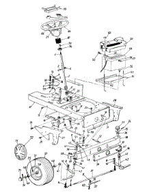Steering Assembly / Wheels, Front / Axle, Front / Battery parts for Mtd Garden Tractor 144Q848H336 / 1994 from AppliancePartsPros.com