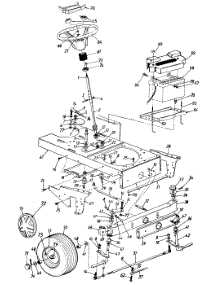 Wheels, Front / Steering Assembly / Battery / Axle, Front / Axle, Front parts for Mtd Garden Tractor 145P828H129 / 1995 from AppliancePartsPros.com
