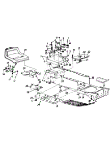 Frame / Seat parts for Mtd Garden Tractor 145P845H000 / 1995 from AppliancePartsPros.com