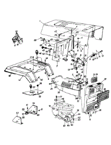 Hood Style 8 / Muffler parts for Mtd Garden Tractor 146S828H013 / 1996 from AppliancePartsPros.com