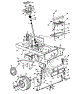 Steering Assembly / Axle, Front / Wheels, Front / Battery / Frame, Lower
