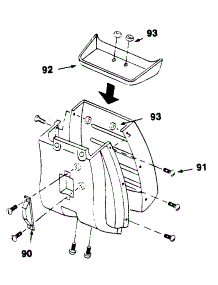 Shroud, Blade, Deck & Wheel Assembly parts for Mtd Electric Mower 181-184D000 / 1991 from AppliancePartsPros.com