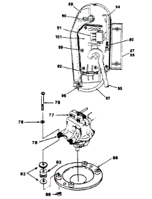 Switch Detail, Switch Box Assembly parts for Mtd Electric Mower 182-424D192 / 1992 from AppliancePartsPros.com