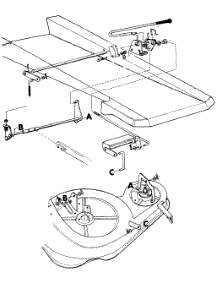 36" Rear Discharge Mowing Deck parts for Mtd Lawn Tractor 190-798-000 / 1987 from AppliancePartsPros.com