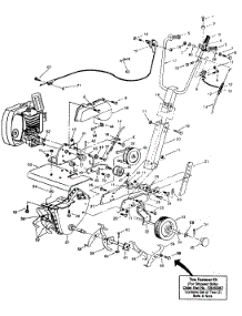 Handle & Tine parts for Mtd Tiller 211020 / 1991 from AppliancePartsPros.com