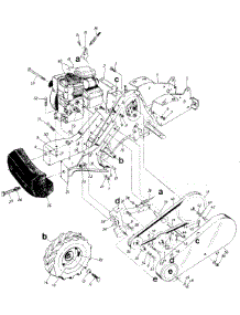 Rear parts for Mtd Tiller 21430-8 / 1988 from AppliancePartsPros.com