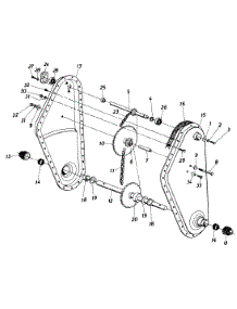 Tiller Chain Case - Tines parts for Mtd Tiller 215-406-000 / 1995 from AppliancePartsPros.com