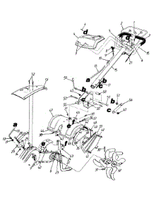 Rear Tine Tiller - Upper Assembly parts for Mtd Tiller 215-410-302 / 1995 from AppliancePartsPros.com