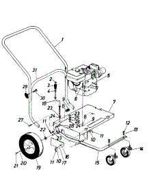 Engine Mounting Frame Assembly parts for Mtd Blower 241695 / 1991 from AppliancePartsPros.com