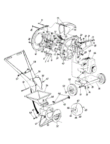 Chute Deflector And Wheel Assembly parts for Mtd Chipper-Shredder & Vac 242-651-000 / 1992 from AppliancePartsPros.com