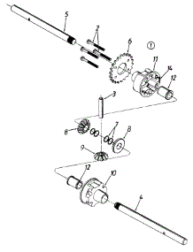 Differential Assembly Complete parts for Mtd Chipper-Shredder & Vac 245-315B000 / 1995 from AppliancePartsPros.com