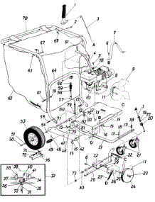 Handle & Frame Assembly parts for Mtd Chipper-Shredder & Vac 24687-7 / 1987 from AppliancePartsPros.com