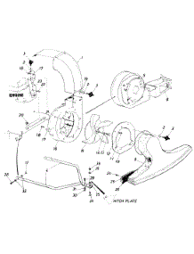 Vacuum Head & Motor parts for Mtd Chipper-Shredder & Vac 24687-8 / 1988 from AppliancePartsPros.com