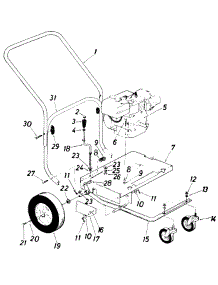 Handle & Frame Assembly parts for Mtd Chipper-Shredder & Vac 24695-7 / 1987 from AppliancePartsPros.com