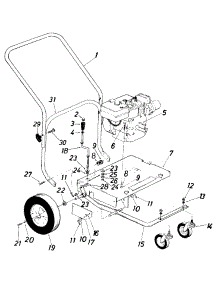 Handle & Frame Assembly parts for Mtd Blower 24695-8 / 1988 from AppliancePartsPros.com