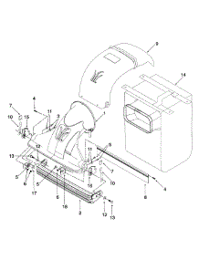 Nozzle And Door Assembly parts for Mtd Chipper-Shredder & Vac 247-103A401 / 1997 from AppliancePartsPros.com