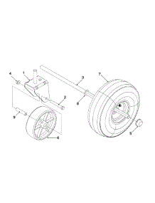 Pivot Bracket And Wheel Assembly parts for Mtd Chipper-Shredder & Vac 247-103A401 / 1997 from AppliancePartsPros.com