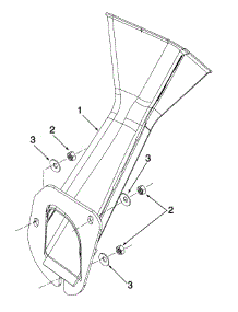 Chipper Chute Assembly parts for Mtd Chipper-Shredder & Vac 247-203B401 / 1997 from AppliancePartsPros.com