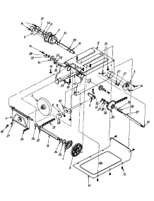 Frame Assembly / Drive parts for Mtd Chipper-Shredder & Vac 247-315A401 / 1997 from AppliancePartsPros.com