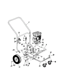 Frame Assembly / Handle parts for Mtd Blower 247-652C000 / 1997 from AppliancePartsPros.com