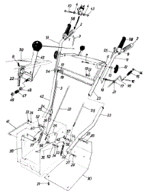 Handle And Control parts for Mtd Snow Thrower 311345 / 1991 from AppliancePartsPros.com