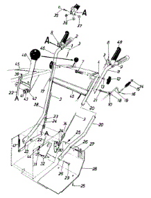Handle parts for Mtd Snow Thrower 311965 / 1991 from AppliancePartsPros.com