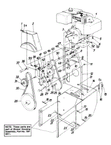Frame Assembly parts for Mtd Snow Thrower 312-980I054 / 1992 from AppliancePartsPros.com