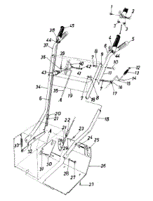 Handle And Chute Assembly parts for Mtd Snow Thrower 312-980I054 / 1992 from AppliancePartsPros.com