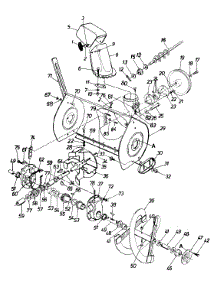 Complete Gear Housing And Spiral Assembly parts for Mtd Snow Thrower 313-980I352 / 1993 from AppliancePartsPros.com