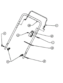 Handle Assembly parts for Mtd Snow Thrower 315-140-120 / 1995 from AppliancePartsPros.com