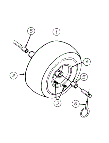 Wheels parts for Mtd Snow Thrower 315-641E118 / 1995 from AppliancePartsPros.com