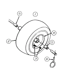 Wheel Assembly parts for Mtd Snow Thrower 316-611D302 / 1996 from AppliancePartsPros.com