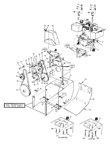 Frame Assembly parts for Mtd Snow Thrower 317E980I000 / 1997 from AppliancePartsPros.com