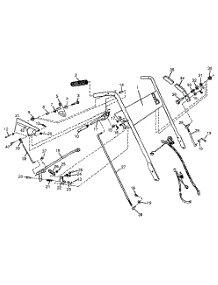 Handle parts for Mtd Self-Propelled Walk-Behind Mower 511-059E400 / 1991 from AppliancePartsPros.com