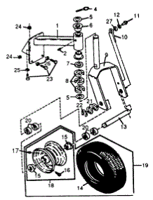 Quick parts for Mtd Self-Propelled Walk-Behind Mower 511-059E400 / 1991 from AppliancePartsPros.com