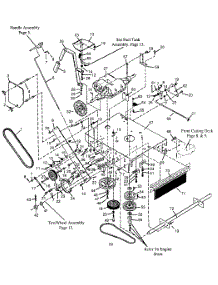 Rear parts for Mtd Self-Propelled Walk-Behind Mower 511-059E400 / 1991 from AppliancePartsPros.com
