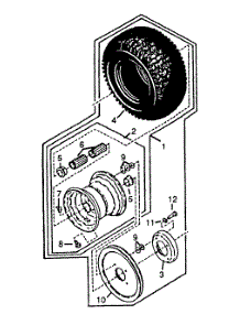 Rear parts for Mtd Self-Propelled Walk-Behind Mower 511-059E400 / 1991 from AppliancePartsPros.com
