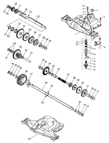 Transmission parts for Mtd Self-Propelled Walk-Behind Mower 511-059E400 / 1991 from AppliancePartsPros.com
