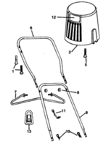 Handle Bar Assembly parts for Mtd Electric Mower TMO-37213 from AppliancePartsPros.com
