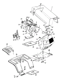 Hood, Fender & Dash parts for Mtd Lawn Tractor 132-651F372 / 1992 from AppliancePartsPros.com