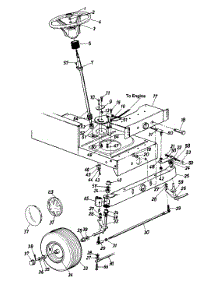 Steering And Front Wheel Assembly parts for Mtd Lawn Tractor 132-651F372 / 1992 from AppliancePartsPros.com