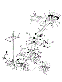 Handle And Tine Assembly parts for Mtd Tiller 216-410-372 / 1996 from AppliancePartsPros.com