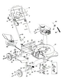 Handle And Wheel Assembly parts for Mtd Self-Propelled Walk-Behind Mower 123-265D702 / 1993 from AppliancePartsPros.com