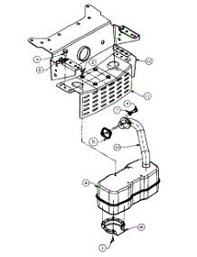 Muffler Assembly parts for Mtd Lawn Tractor 136M695G352 / 1996 from AppliancePartsPros.com